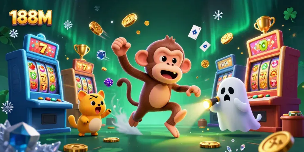 Experience thrilling gameplay at 188M's haunted casino with poltergeist and treasure elements.