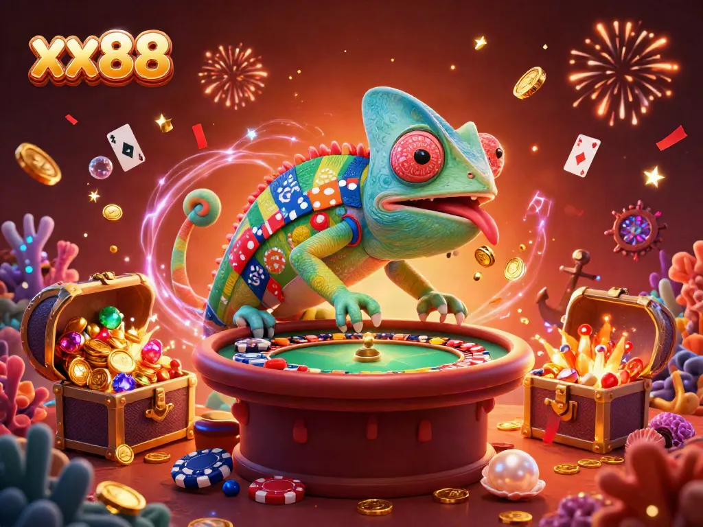 Experience thrilling moments at xx88 with a vibrant casino scene capturing the excitement of gaming action.