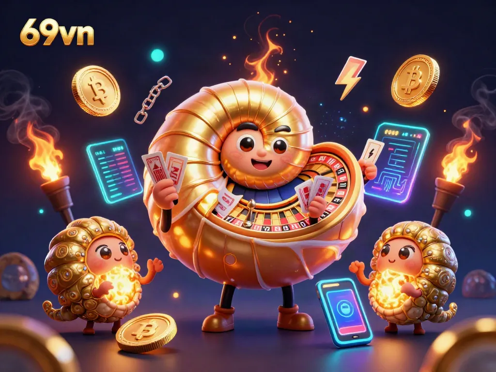 Experience thrilling gameplay at 69vn with a captivating casino environment filled with golden elements.