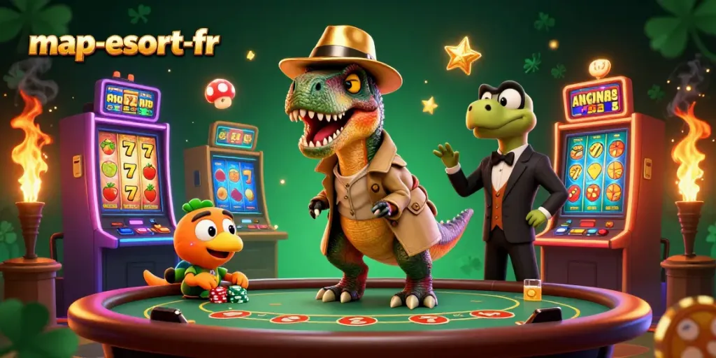 Engage in lively gameplay at map-escort-fr with a velociraptor card counter and friends.