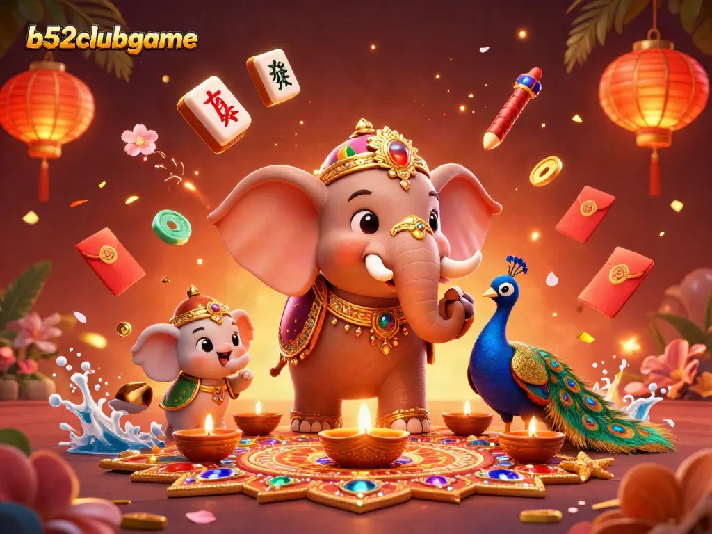 Experience vibrant gaming with b52clubgame, where colorful characters meet exciting casino elements.