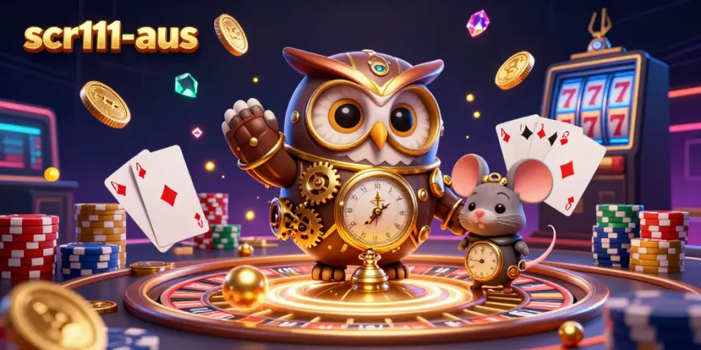 Experience exhilarating gameplay at scr111-aus with vibrant casino elements and animated characters.