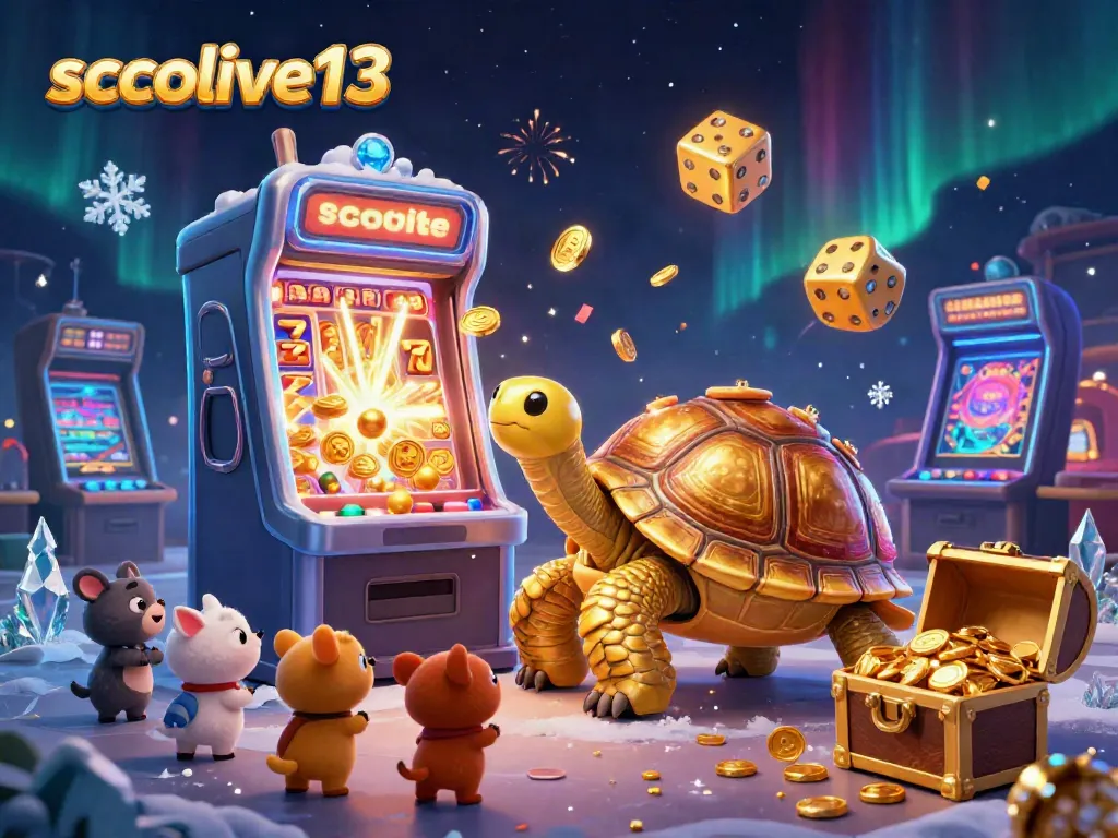 Socolive13 showcases an exciting gambling scene with cartoon characters engaging in games amidst vibrant casino elements.